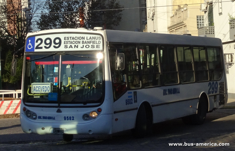 Agrale MT 12.0 LE - Metalpar Tronador - Gral. Tomás Guido
HIG 316

Línea 299 (Prov. Buenos Aires), interno 9582
