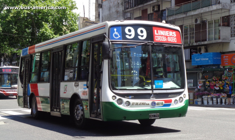 Agrale MT 12.0 LE - Metalpar Tronador - 27 de Junio
INJ 796

Línea 99 (Buenos Aires), interno 4616
