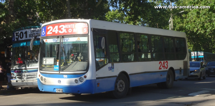 Agrale MT 12.0 LE - Metalpar Tronador - Exp. Lomas
GWZ 885

Línea 243 (Prov. Buenos Aires), interno 190
