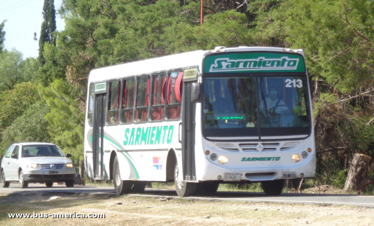 Mercedes-Benz OF 1418 - Metalpar Tronador - Sarmiento , Socsa 
GJS 594

Socsa (Prov. Córdoba - servicio nacional no autorizado), interno 213, patente provincial 0626
