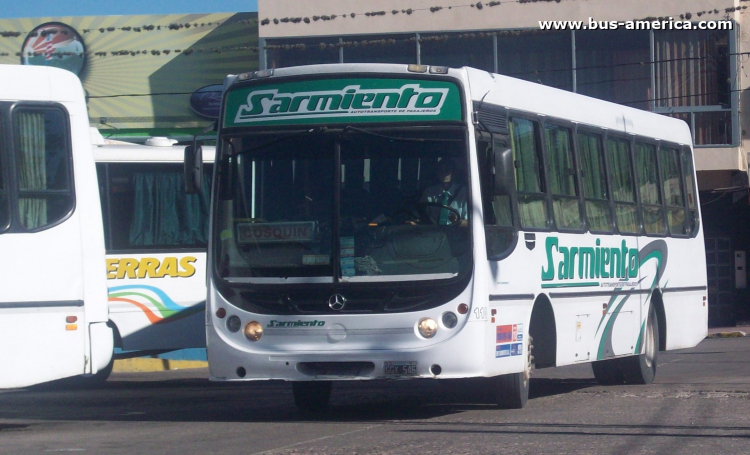 Mercedes-Benz OF 1418 - Metalpar Tronador - Sarmiento
GGY 546

Sarmiento (Prov. Córdoba), interno 110
Línea ex COTAPAL

