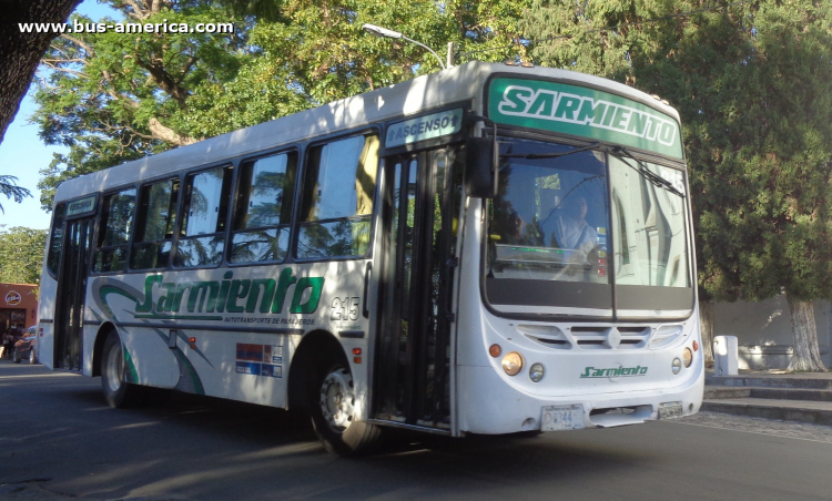 Mercedes-Benz OF 1418 - Metalpar Tronador - Sarmiento , Socsa
HSN 651

Socsa (Prov. Córdoba - servicio nacional no autorizado), interno 215, patente provincial 0344

