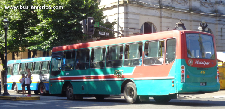 Mercedes-Benz OF 1418 - Metalpar Tronador - Emp.Línea Siete
HRZ 810

Línea 307 (Prov. Buenos Aires), interno 45
