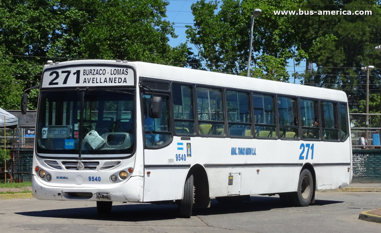 Mercedes-Benz OF 1722 - Metalpar Tronador - Gral. Tomás Guido
LNX 029

Línea 271 (Prov. Buenos Aires), interno 9540
