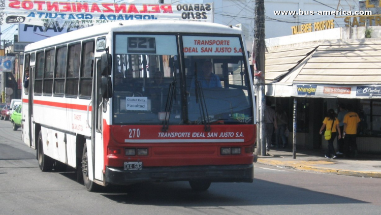 Dimex D 1622 - Peveri - Transp. Ideal San Justo
CKX 592

Línea 621 (Pdo. La Matanza), interno 270
