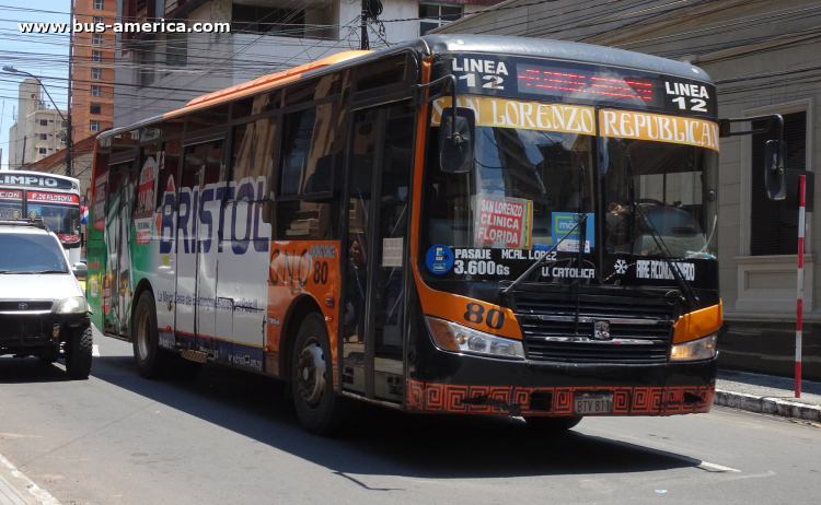 Zhong Tong Bus Sunny LCK6109DG (en Paraguay) - Magno
BTV 811

Línea 12 (Asunción), interno 80
