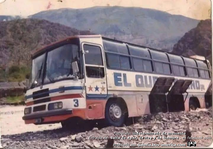 Mercedes-Benz LO 1114 frontalizado - Vangieri RV 200 F - El Quebradeño
[url=https://bus-america.com/galeria/displayimage.php?pid=70399]https://bus-america.com/galeria/displayimage.php?pid=70399[/url]

El Quebradeñi (Prov.Salta), interno 3


Fotografo: indeterminado de momento
Fotografía: ¿familia Rueda?
Extraído de: [url=https://www.facebook.com/100064044493867/posts/empresa-el-quebrade%C3%B1o-srl-salta-argentinaera-una-empresa-de-transporte-interurba/1059234672888006/]Salta de Ayer, de Hoy, y de Siempre, en facebook.com[/url]

