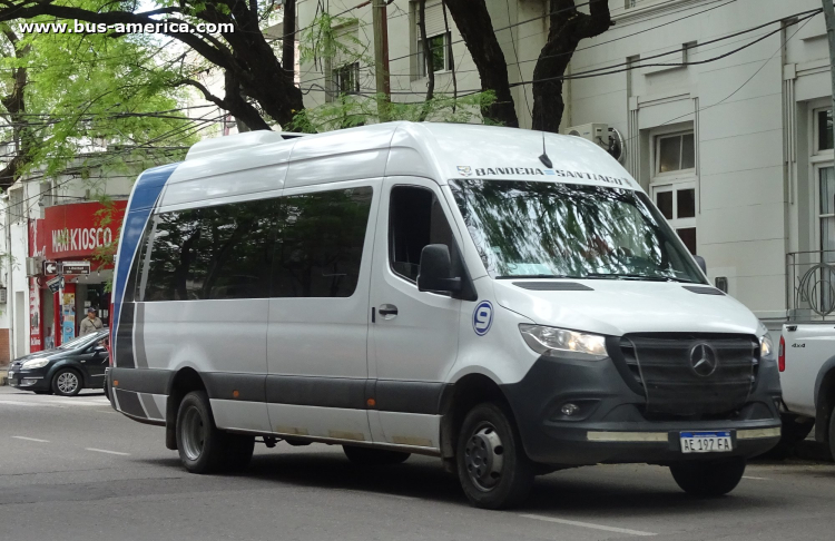 Mercedes-Benz Sprinter 516 CDI - MAN
AE 197 FA
[url=https://bus-america.com/galeria/displayimage.php?pid=69019]https://bus-america.com/galeria/displayimage.php?pid=69019[/url]

¿MAN? (Prov.Sgo.del Esterio), interno 9


Horario noviembre 2024
Línea La Banda (Hospital) - Santiago del Estero - Bandera
Ida: ¿11:30?/12:00 ¿lunes a viernes?

Línea Santiago del Estero - Bandera
Vuelta: 6:00 ¿lunes a viernes?
