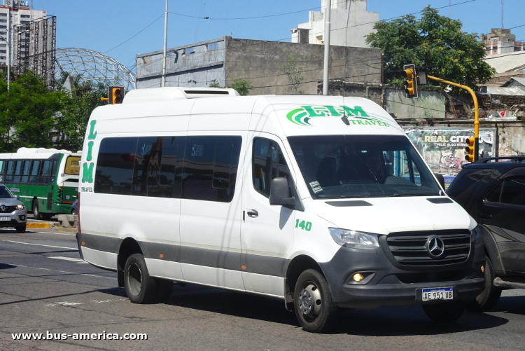 Mercedes-Benz Sprinter 516 CDI - LIM
AE 951 VB

LIM (Buenos Aires), interno 140
