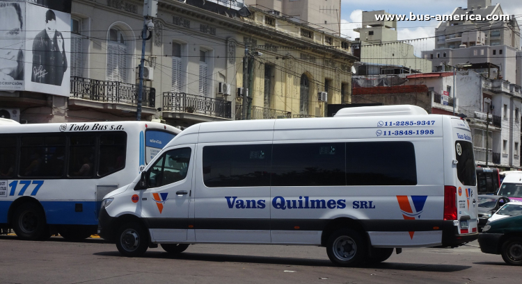 Mercedes-Benz Sprinter 516 CDI - Vans Quilmes
AF 795 GQ
[url=https://bus-america.com/galeria/displayimage.php?pid=69627]https://bus-america.com/galeria/displayimage.php?pid=69627[/url]
[url=https://bus-america.com/galeria/displayimage.php?pid=69629]https://bus-america.com/galeria/displayimage.php?pid=69629[/url]

Vans Quilmes (Buenos Aires), interno 43
