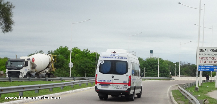 Mercedes-Benz Sprinter 516 CDI - Don Melean
AG 053 BD
[url=https://bus-america.com/galeria/displayimage.php?pid=67792]https://bus-america.com/galeria/displayimage.php?pid=67792[/url]

Don Melean (Prov.Sgo. del Estero), interno 09

