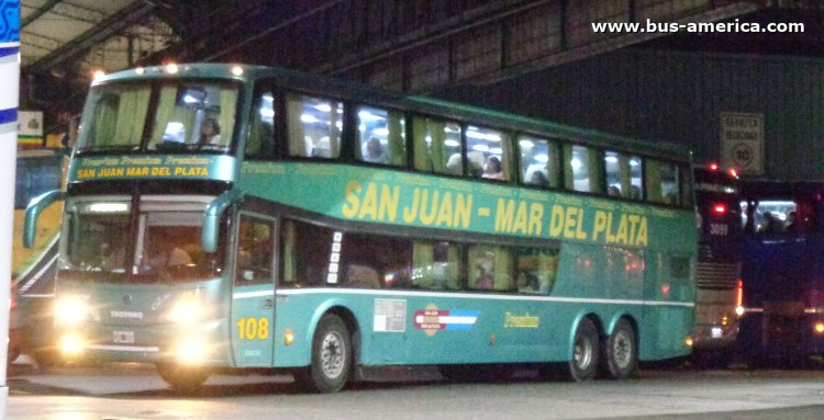 Scania K 124 IB - J.Troyano Calixto - San Juan Mar del Plata
GAG 509

Attes. San Juan - Mar del Plata, interno 108
