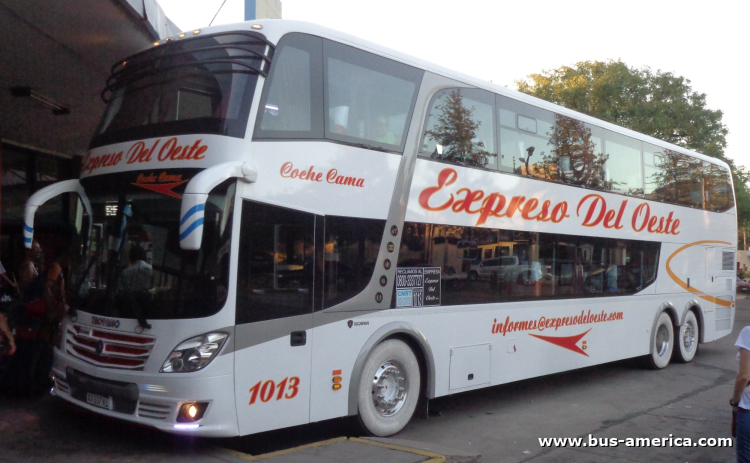 Scania K 400 - Autocar Troyano Calixto Doble Piso - Exp. Del Oeste
AA 807 KL
[url=https://bus-america.com/galeria/displayimage.php?pid=66473]https://bus-america.com/galeria/displayimage.php?pid=66473[/url]
[url=https://bus-america.com/galeria/displayimage.php?pid=66474]https://bus-america.com/galeria/displayimage.php?pid=66474[/url]

Exp. Del Oeste, interno 1013
