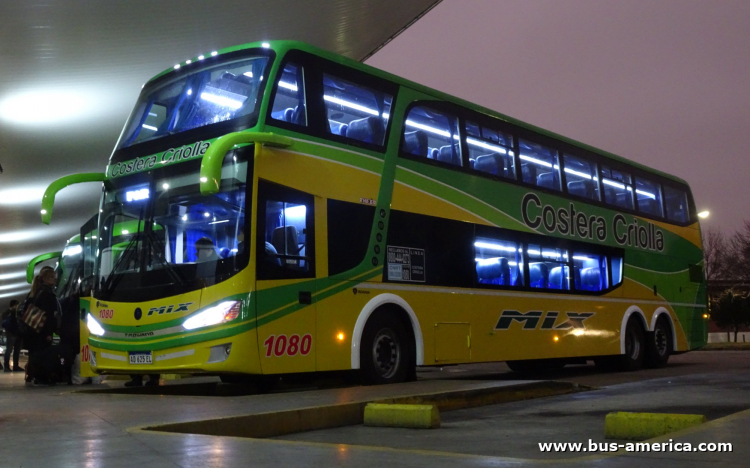 Scania K 400 B - J.Troyano Theia - Costera Criolla
AD 625 EL

Costera Criolla, interno 1080
