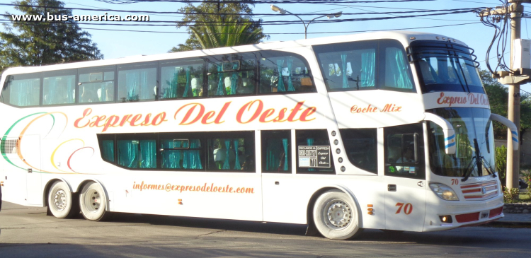 Scania K 410 - José Troyano Calixto Doble Piso - Exp. Del Oeste
MVJ 192

Exp. Del Oeste, interno 70
