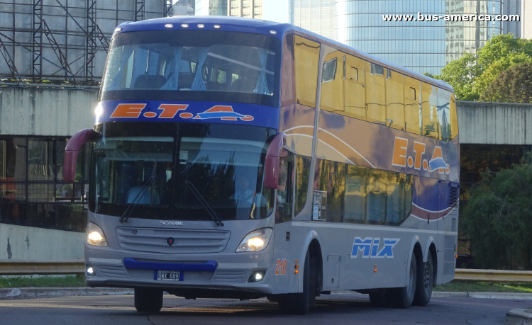Scania K 410 - J.Troyano Calixto DP X-00451 - ETA
OWX 689
[url=https://bus-america.com/galeria/displayimage.php?pid=64497]https://bus-america.com/galeria/displayimage.php?pid=64497[/url]

ETA, interno 210
