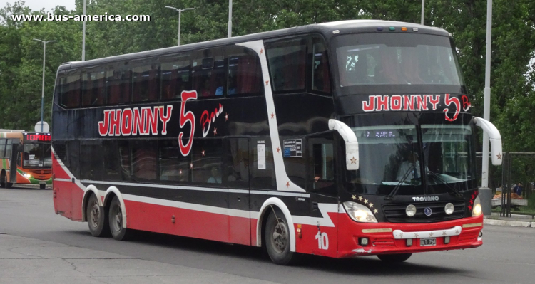 Scania K 410 B - J.Troyano Calixto Doble Piso - Jhonny 5 Bus
OLT 754

Jhonny 5 Bus, interno 10

Salida: 18:20
