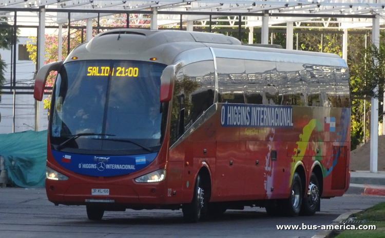 Mercedes-Benz OC 500 RF - Irizar i6 (para Chile) - O`Higgins
JR-KI-66
[url=https://bus-america.com/galeria/displayimage.php?pid=66924]https://bus-america.com/galeria/displayimage.php?pid=66924[/url]
[url=https://bus-america.com/galeria/displayimage.php?pid=66926]https://bus-america.com/galeria/displayimage.php?pid=66926[/url]

O'Higgins, unidad 02
Línea internacional entre Chile & Argentina
