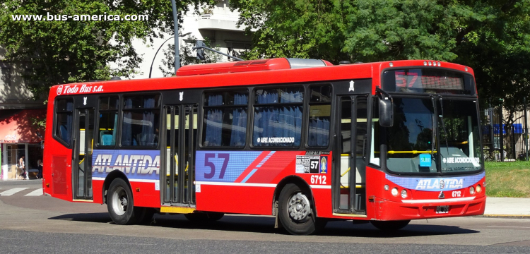 Agrale MT 15.0 LE - Todo Bus Pompeya II - Atlántida
PGL 379

Línea 57 (Buenos Aires), interno 6712 [2015 - ¿enero 2021?]
