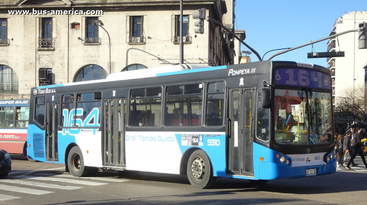 Agrale MT 15.0 LE - Todo Bus Pompeya III - Gral. Tomás Guido
AE 112 GB

Línea 164 (Buenos Aires), interno 9310
