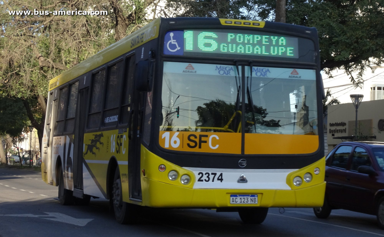 Agrale MT 17.0 - Todo Bus Pompeya III - Recreo , Grupo Autobuses
AC 123 NB

Linea 16 (Santa Fe), interno 2374
