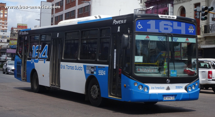 Agrale MT 17.0 LE - Todo Bus Pompeya III - Gral. Tomás Guido
AE 094 JJ

Línea 164 (Buenos Aires), interno 9324
