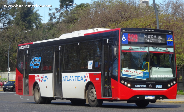 Agrale MT 17.0 LE - Todo Bus Retiro - Atlántida
AG 336 WC

Línea 429 (Prov. Buenos Aires), interno 6851

Unidad abocada a coche escuela en la traza de la línea 57
