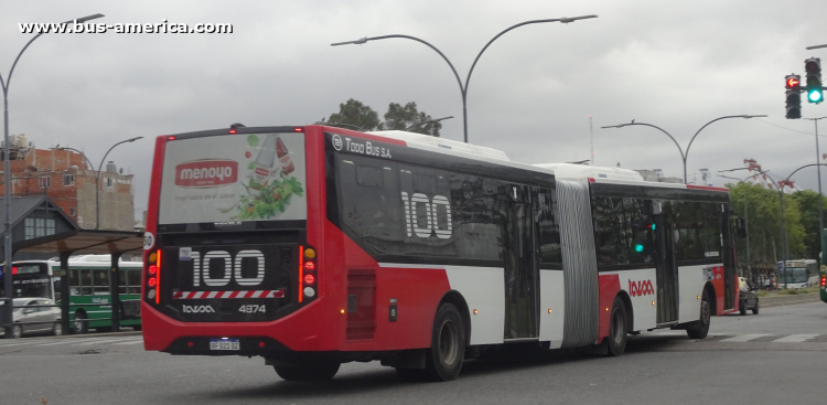 Agrale MT 27.0 LE - Todo Bus Retiro - TARSA
AF 021 OZ

Línea 100 (Buenos Aires), interno 4874
