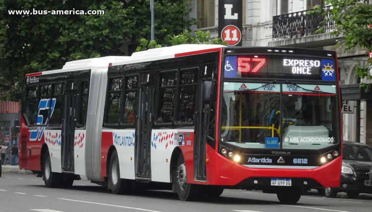 Agrale MT 27 LE - Todo Bus Retiro - Atlántida
AF 099 VG

Línea 57 (Buenos Aires), interno 6612
