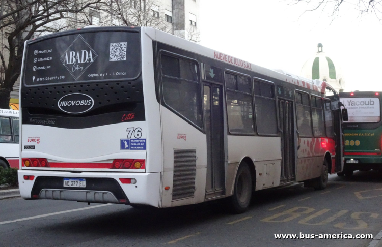 Mercedes-Benz O 500 U - Nuovobus Cittá PH0070 - Oeste , Nueve de Julio
AE 377 EL
[url=https://bus-america.com/galeria/displayimage.php?pid=56046]https://bus-america.com/galeria/displayimage.php?pid=56046[/url]
[url=https://bus-america.com/galeria/displayimage.php?pid=66753]https://bus-america.com/galeria/displayimage.php?pid=66753[/url]

Línea Oeste 10 (504 - Pdo. La Plata), interno 76
