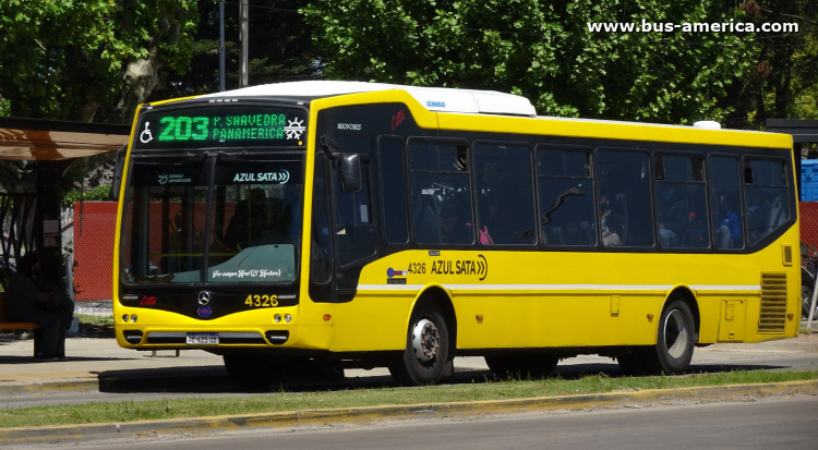 Mercedes-Benz O 500 U - Nuovobus Cittá - Azul
AE 425 UB

Línea 203 (Prov. Buenos Aires), interno 4326
