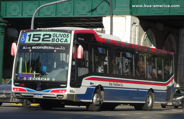 Mercedes-Benz O 500 U - Nuovobus Cittá PH 0067 - Tandilense
AE 120 HY
[url=https://bus-america.com/galeria/displayimage.php?pid=51061]https://bus-america.com/galeria/displayimage.php?pid=51061[/url]

Línea 152 (Buenos Aires), interno 63
