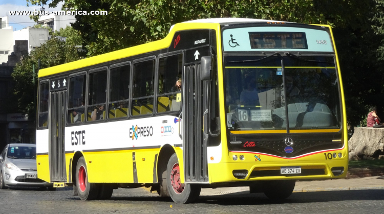 Mercedes-Benz OF 1621 - Nuovobus Cittá - Este , Expreso
AE 874 ZX

Línea Este 16 (503, Partido de La Plata), interno 10 (1455)
