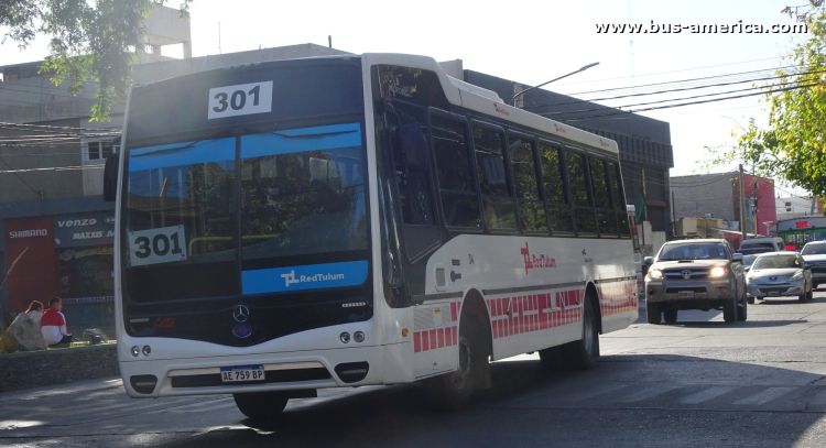 Mercedes-Benz OF 1621 - Nuovobus Cittá - Red Tulum , Alto de Sierra
AE 759 BP
[url=https://bus-america.com/galeria/displayimage.php?pid=61616]https://bus-america.com/galeria/displayimage.php?pid=61616[/url]

Línea 301 (Prov.San Juan), interno 34
