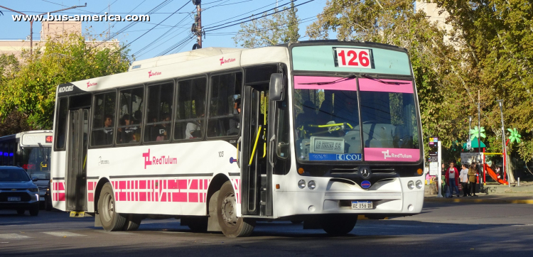 Mercedes-Benz OF 1621 - Nuovobus Menghi Euro - Red Tulum , UTE La Marina & La Positiva
AE 856 DF
[url=https://bus-america.com/galeria/displayimage.php?pid=63396]https://bus-america.com/galeria/displayimage.php?pid=63396[/url]

Línea 126 (Prov.San Juan), interno 103
