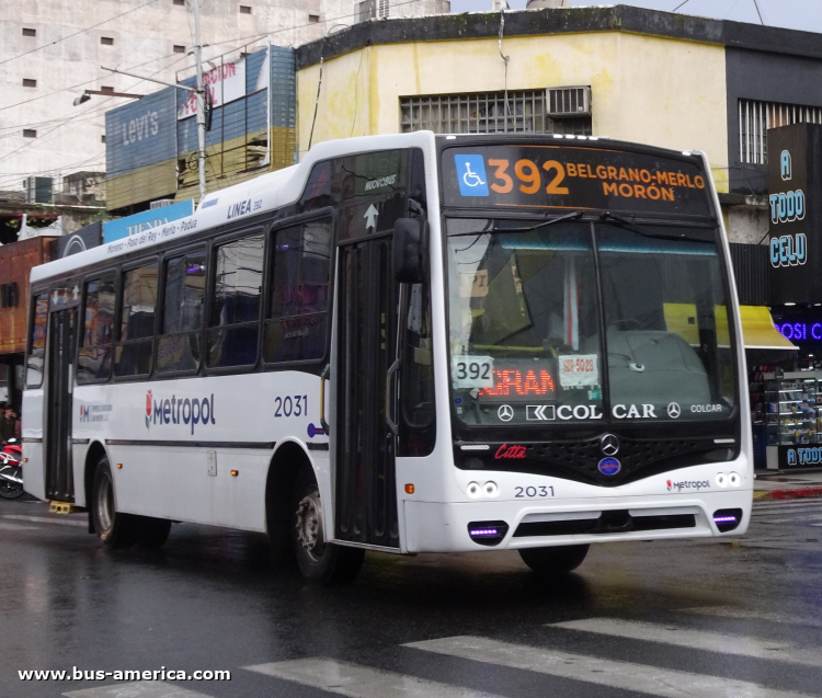 Mercedes-Benz OF 1621 - Nuovobus Cittá PH 0071 - Metropol , Libertador San Martín
SDR-5028 (patente provisoria)

Línea 392 (Prov.Buenos Aires), interno 2031

