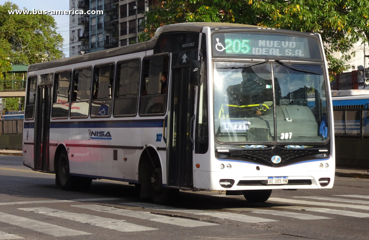 Mercedes-Benz OF 1621 - Nuovobus Cittá PH 71 - NISA
AE 385 MW

Línea 205 (Prov.Buenos Aires), interno 307
