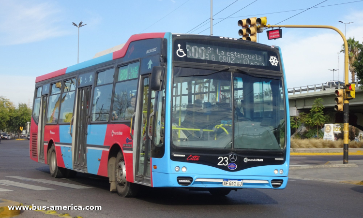 Mercedes-Benz OH 1621 L SB - Nuovobus Cittá PH 0068 - Mendotran , El Plumerillo
AF 061 DJ

Línea 600 (Mendotran, Prov.Mendoza), interno 23
