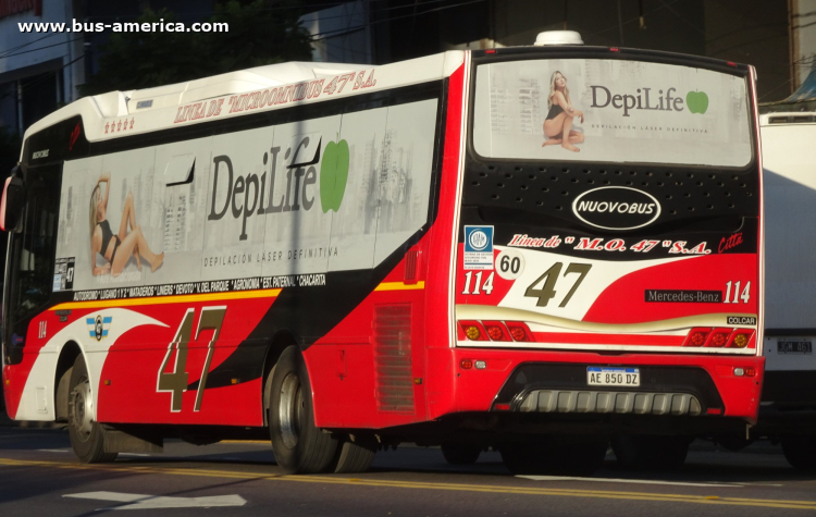 Mercedes-Benz OH 1621 L SB - Nuovobus Cittá PH 0068  M.O.47
AE 850 DZ

Línea 47 (Buenos Aires), interno 114
