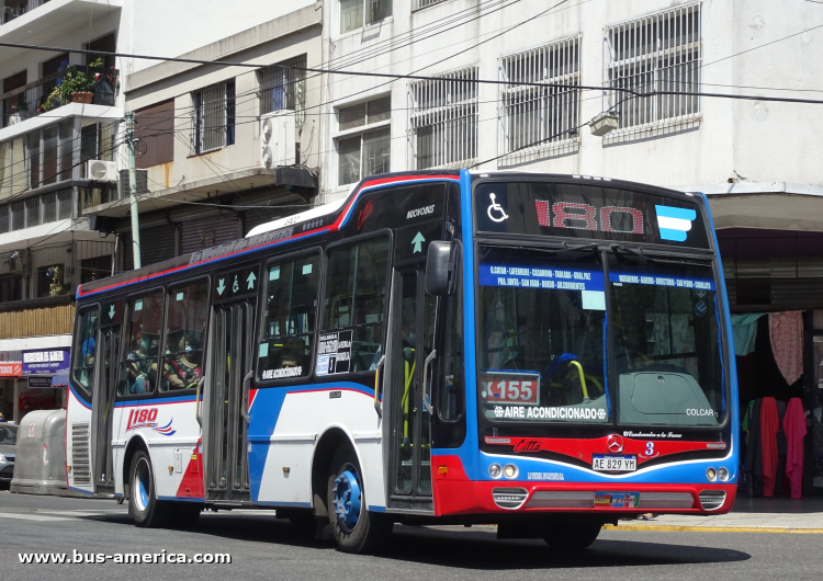 Mercedes-Benz OH 1621 L SB - Nuovobus Cittá PH 68 - LVMSA
AE 829 YM

Línea 180 (Buenos Aires), interrno 3  [2021 - 2023]
