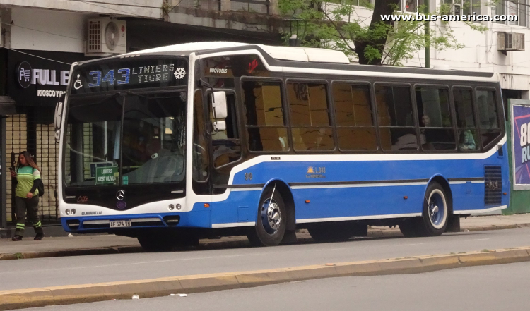 Mercedes-Benz OH 1621 L SB - Nuovobus Cittá PH 68 - Cía.Noroeste
AF 574 VN

Línea 343 (ramal "Verde" - Prov.Buenos Aires), interno 99


El pasado lunes 5 de octubre de 2026 se inició este nuevo ramal Verde x Olivos de la línea 343, para reemplazar en parte el trayecto que cumpliera la línea 333 entre Olivos y Carapachay.
Para eso dejaron de circular los ramales provisorios que venía realizando esta línea 343 durante los últimos cuato meses
