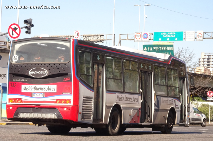 Mercedes-Benz OH 1621 L SB - Nuovobus Cittá PH 68 - Misión Buenos Aires , La Ctral.Vte.López 
AF 961 XG
[url=][/url]

Línea 148 (Buenos Aires), interno 342 [desde mayo 2026]
Ex línea 180 (Buenos Aires), interno 88
