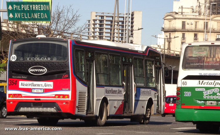 Mercedes-Benz OH 1621 L SB - Nuovobus Cittá PH 68 - Misión Buenos Aires , La Ctral.Vte.López 
AF 961 TF

Línea 148 (Buenos Aires), interno 354 [desde mayo 2026]
Ex línea 180 (Buenos Aires), interno 31
