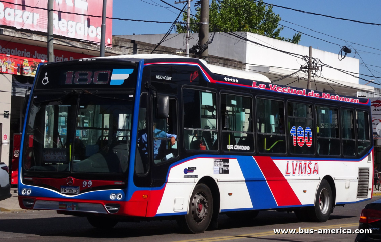 Mercedes-Benz OH 1621 L SB - Nuovobus Cittá PH 68 - LVMSA
AG 185 IF
[url=https://bus-america.com/galeria/displayimage.php?pid=71035]https://bus-america.com/galeria/displayimage.php?pid=71035[/url]

Línea 180 (Buenos Aires), interrno 99  [2023 - 2026]

