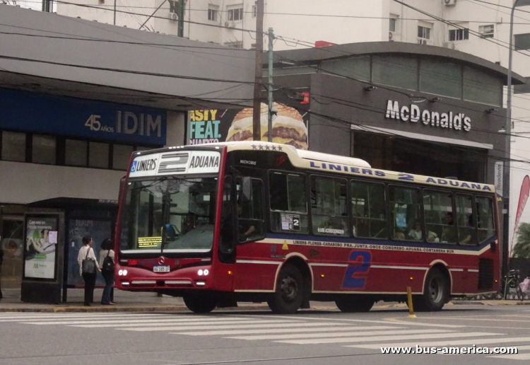 Mercedes-Benz OH 1621 L SB - Nuovobus Cittá PH 68 - 22 de Setiembre
AG 185 IF

Línea 2 (Buenos Aires), interno 40
Ex línea 180 (Buenos Aires), interrno 99  [2023 - 2026]

