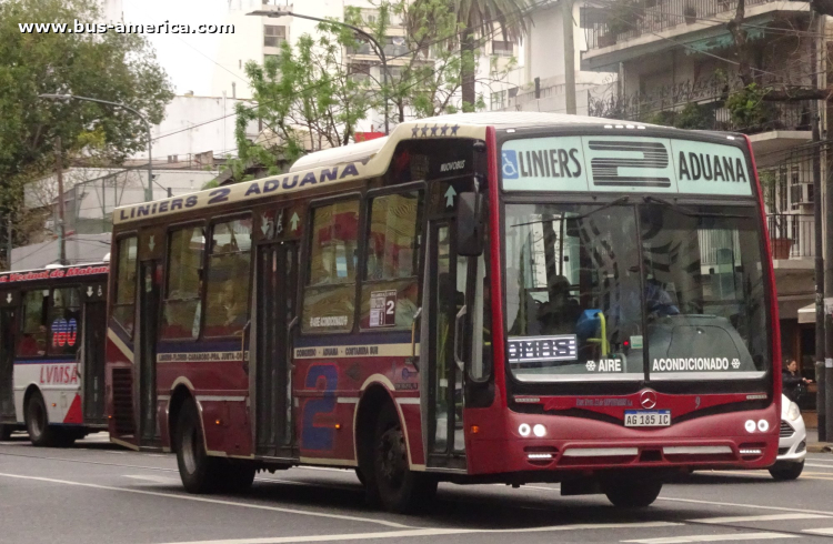 Mercedes-Benz OH 1621 L SB - Nuovobus Cittá PH 68 - 22 de Setiembre
AG 185 IC

Línea 2 (Buenos Aires), interno 9
Ex línea 180 (Buenos Aires), interrno 9 [2023 - 2026]
