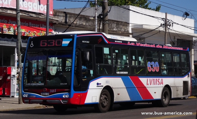 Mercedes-Benz OH 1621 L SB - Nuovobus Cittá PH 0068 - La Vecinal de Matanza 
AG 601 JE

Línea 630 (Pdo.La Matanza), interno 301
Ex línea 180 (Buenos Aires), interno 33
