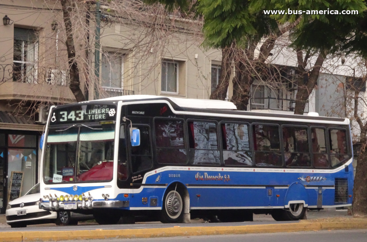 Mercedes-Benz OH 1621 L SB - Nuovobus Cittá PH 68 - Cía.Noroeste
AI 099 BS

Línea 343 (Prov.Buenos Aires), interno 93


Nuevo desdoblamiento de la línea 343, desde el viernes pasado 5 de junio de 2026,  que toma parte del recorrido de la desaparecida línea 407
