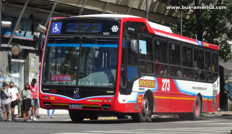 Mercedes-Benz OH 1621 L SB - Nuovobus Cittá - Unión Platense
AE 674 NW
[url=https://bus-america.com/galeria/displayimage.php?pid=56085]https://bus-america.com/galeria/displayimage.php?pid=56085[/url]

Línea 273 ramal D (Prov. Buenos Aires - dentro del Pdo. La Plata), interno 111 (1421)
