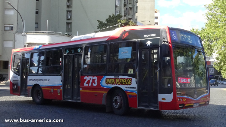 Mercedes-Benz OH 1621 L SB - Nuovobus Cittá - Unión Platense
AE 770 TQ
[url=https://bus-america.com/galeria/displayimage.php?pid=56077]https://bus-america.com/galeria/displayimage.php?pid=56077[/url]

Línea 273 ramal F (Prov. Buenos Aires - dentro del Pdo. La Plata), interno 62 (1446)
